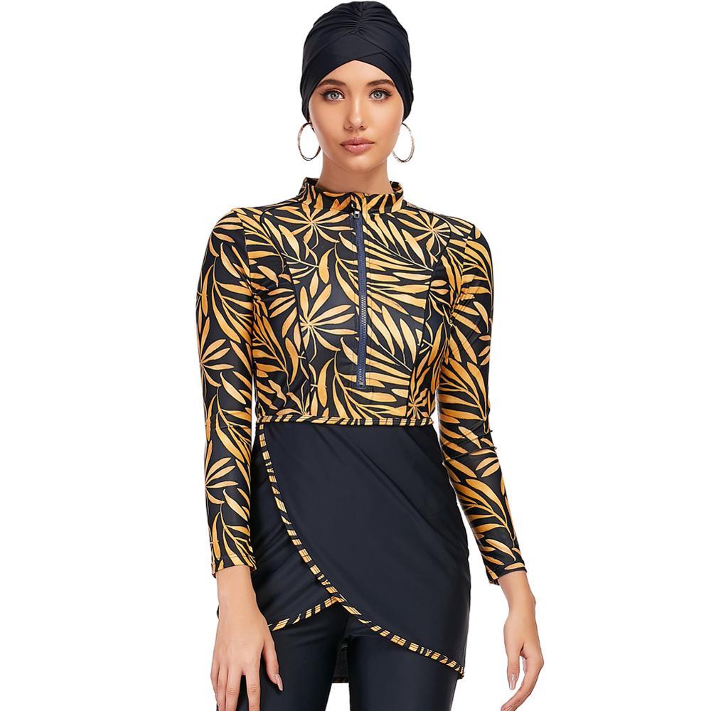 Zipper Muslim Swimsuit ---Burkini Women