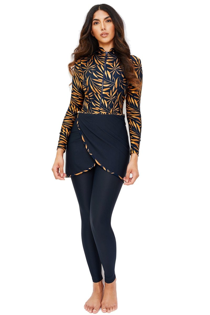 Zipper Muslim Swimsuit ---Burkini Women